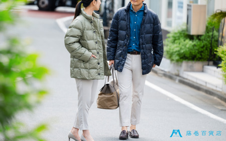 【Lサイズ】【藤巻百貨店】 HOKKAIDO DOWN×CENTENA （ピスタチオ） 北海道ダウンジャケット ダウンジャケット メンズ レディース アウター コンパクト 超軽量 羽毛 フードなし 男