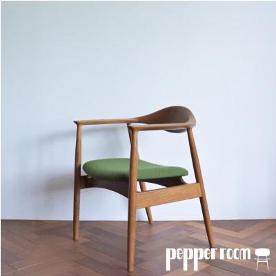 ふるさと納税 小野市 アームチェア　オーク　グリーン