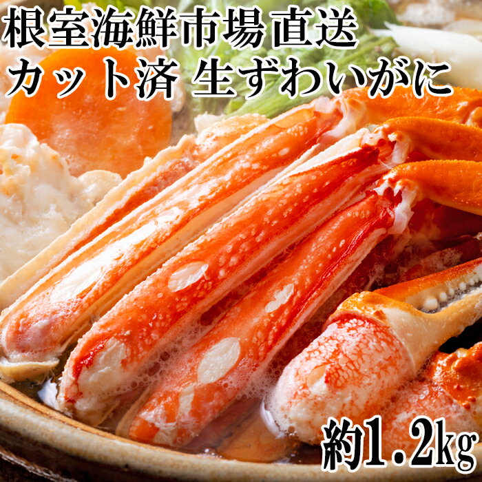 【ふるさと納税】生食可！カット済み生ずわいがに約1.2kg(お刺身・焼きガニ・カニ鍋等) B-11099