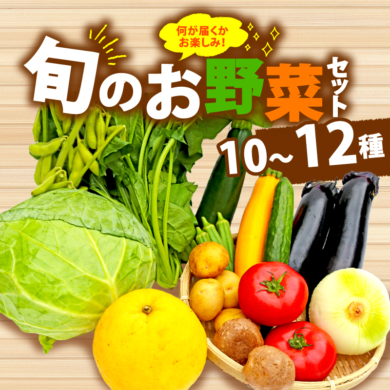 野菜 詰合せ 10～12種 おまかせ 旬 まんさいかん ボックス 静岡県 藤枝市 (旬 野菜 野菜セット 野菜盛り合わせ)
