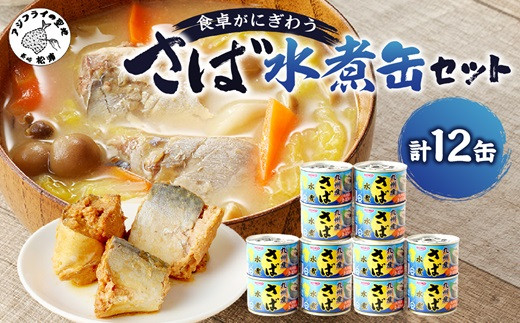 
                  さば水煮缶セット(12缶)( さば サバ 鯖 さば缶 サバ缶 水煮 人気 缶詰 非常食 保存食 簡単調理 贈答 国産 常温)【008-0017】
                