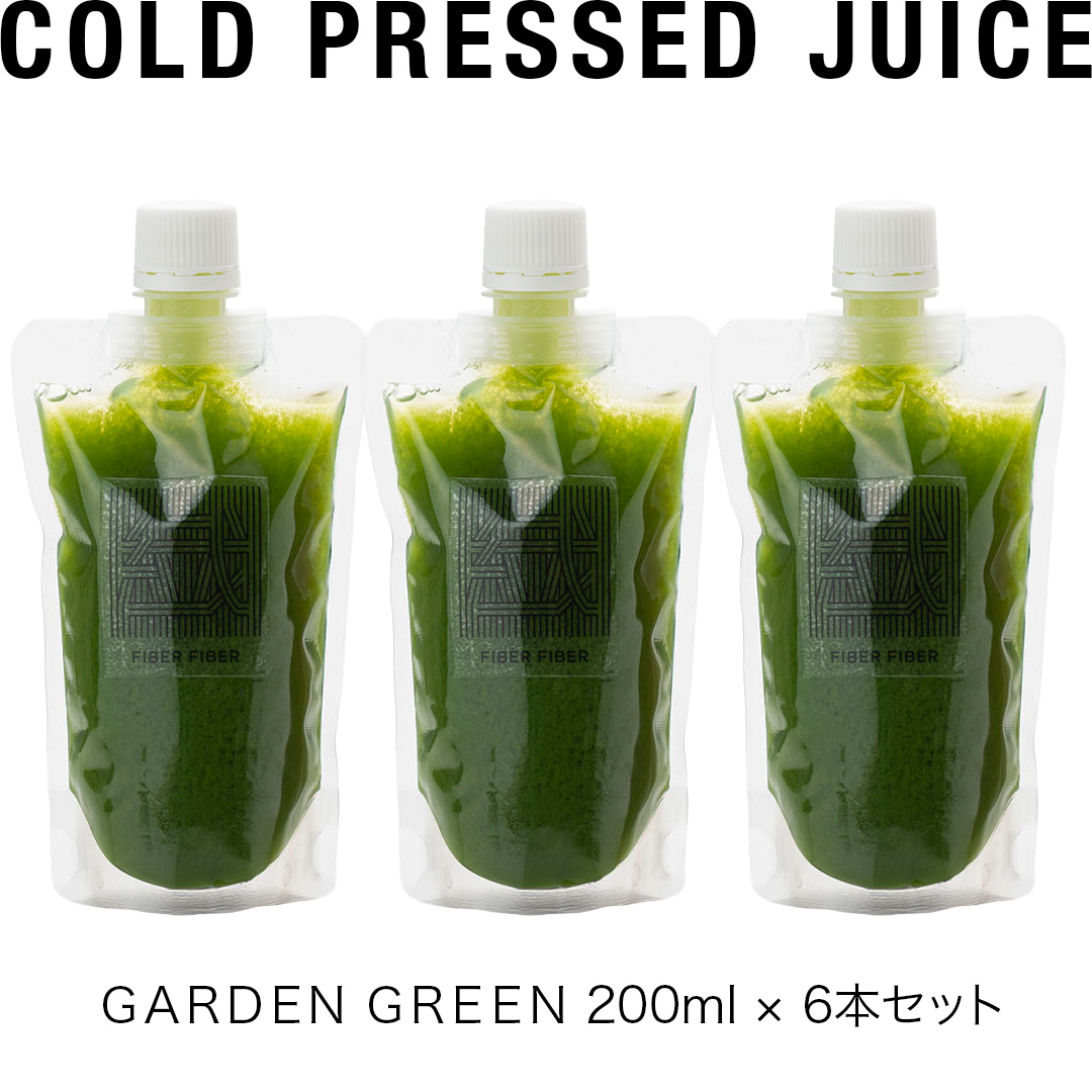 【定期便 全３回】野菜と果物の コールドプレスジュース ＧＲＥＥＮ ＧＡＲＤＥＮ 200ml × 6本セット 酵素ドリンク ライフスタイル 健康 美容 野菜 果物 新鮮 特別栽培 SDGs ジュース 