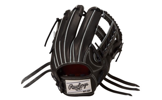 ローリングス (Rawlings) 硬式 内野手用 グローブ グラブ 広い捕球面 日本製B：ブラック