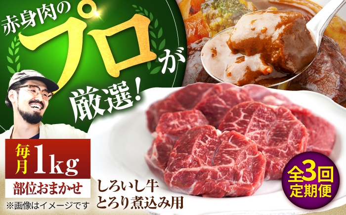 
                  【牧場直送】【3回定期便】佐賀県産 しろいし牛 とろり 煮込み用 1kg【佐賀セントラル牧場】佐賀県産 肉 お肉 牛肉 カレー シチュー スネ 九州 佐賀県 白石町  白石 [IAH139]
                