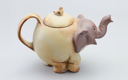 かしわ窯　動物のポット　ゾウ【1541728】