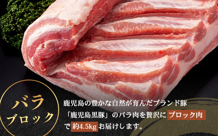≪全3回≫【南大隅町限定】食べ応え満点！ ★ かごしま黒豚 ブロック肉 定期便 ★ 鹿児島県産 NS-26 ｜ 肉 豚肉 ぶた 豚 ブタ 黒豚 鹿児島黒豚 ロース ブロック バラ 肩ロース バラブロッ