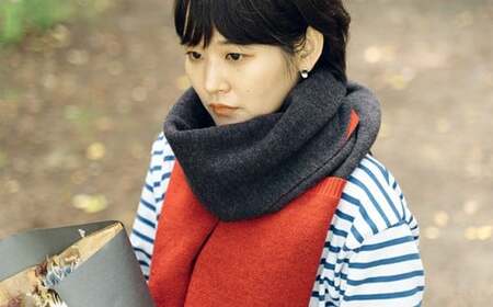 ストール CLEMATIS 接結カラフルストール ( 折り返しポケット・レッド・Fサイズ ) | レディース メンズ おしゃれ シンプル マフラー 秋冬 秋 冬 プレゼント ギフト 新潟県 五泉市 株