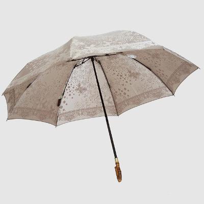 ふるさと納税 富士河口湖町 槙田商店【晴雨兼用】折りたたみ傘 kirie ドットフラワー:モカブラウン |  | 03