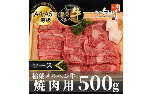 
稲葉メルヘン牛(A4-A5)　ロース焼肉500g【1291448】
