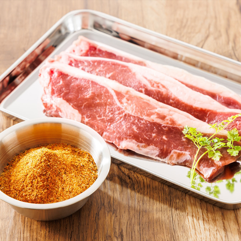 北海道産 牛肉 味付き スパイシービーフ（カレー味）100g×6枚 ｜ 一子相伝のスパイス使用 北海道産 牛肉 ビーフ カレー味 フライパン スパイシー 北海道 釧路町 釧路超 特産品 br03