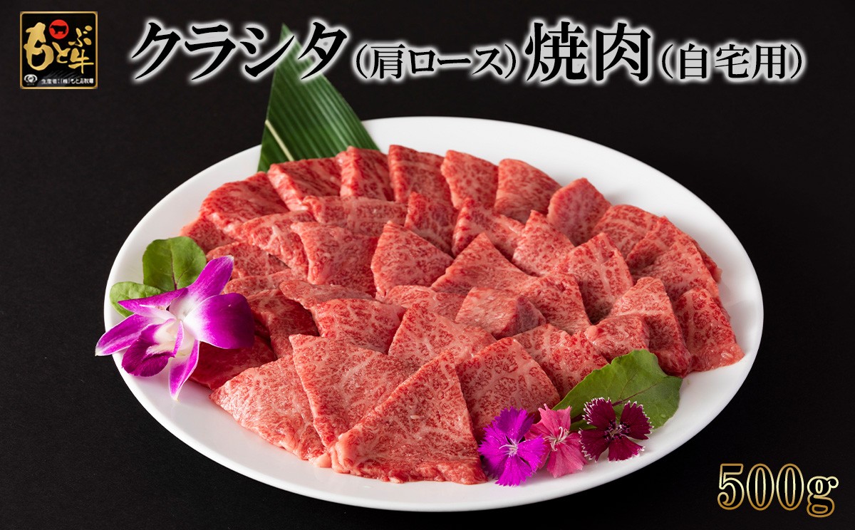 
                  もとぶ牛クラシタ（肩ロース）焼肉(自宅用)500g 県産和牛 黒毛和牛 国産 牛肉 牛 ブランド 和牛 人気 オススメ おすすめ グルメ 贅沢 高級 3等級以上 お取り寄せ 贈答用 美ら海 冷凍 沖縄 本部町
                