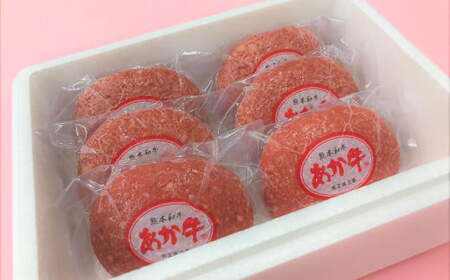 あか牛100％ハンバーグセット あか牛ハンバーグ 約120g×6個 ハンバーグ 惣菜 おかず牛 牛肉 和牛
