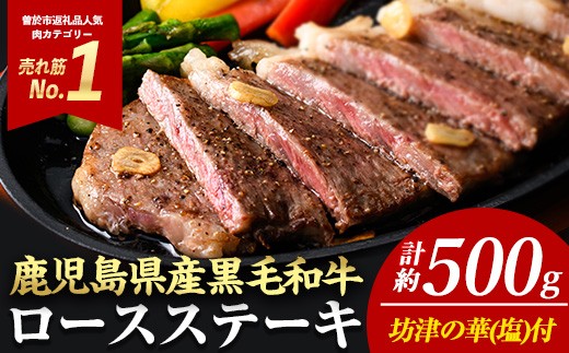 
                  ＜2枚・計約500g＞4等級以上！鹿児島県産黒毛和牛ロースステーキ2枚セット 黒毛和牛 ステーキ 冷凍【ナンチク】A780-v04
                