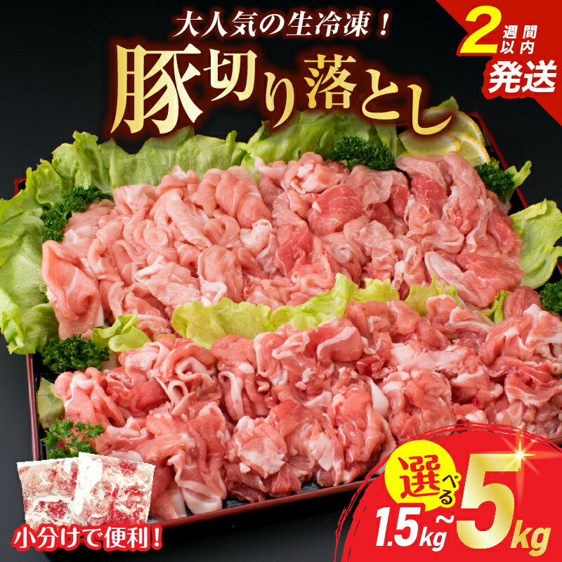 厳選豚切り落とし 日南市産豚肉 計3kg