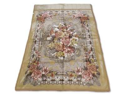 洗える マイヤー衿付合わせ毛布 シングルサイズ(約140×200cm) BSM-123 [1166]