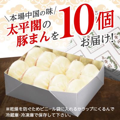 ふるさと納税 大野城市 本場中国の味 太平閣の豚まん 10個　【総量 約1.2kg】 |  | 02