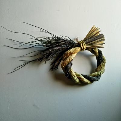 ふるさと納税 奈良市 黒米入りしめ縄リース