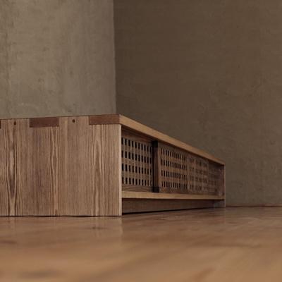 ふるさと納税 大川市 テレビボード　古都　4枚引戸　Lタイプ　琥珀色　233x45x29　大川市　WAプラス |  | 02