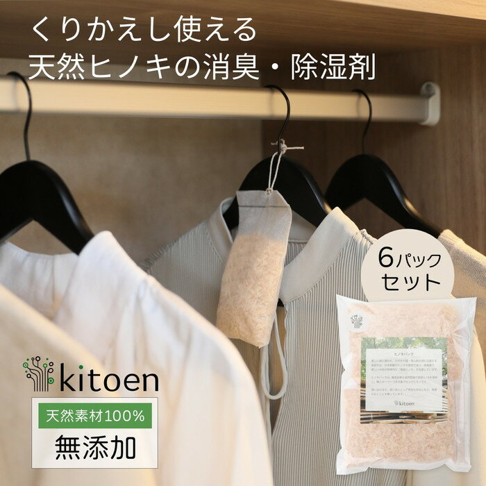 【ふるさと納税】天然ヒノキの消臭・除湿剤 6パック入り 5g | 雑貨 日用品 人気 おすすめ 送料無料