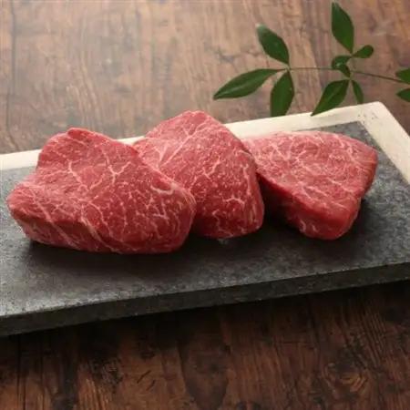GI認証　くまもとあか牛ランプステーキ　150g×3枚(益城町)【配送不可地域：離島】【1461216】