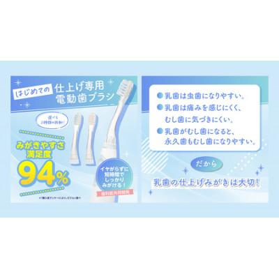ふるさと納税 つくばみらい市 【ピジョン】はじめての仕上げ専用 電動歯ブラシ　グリーン |  | 01