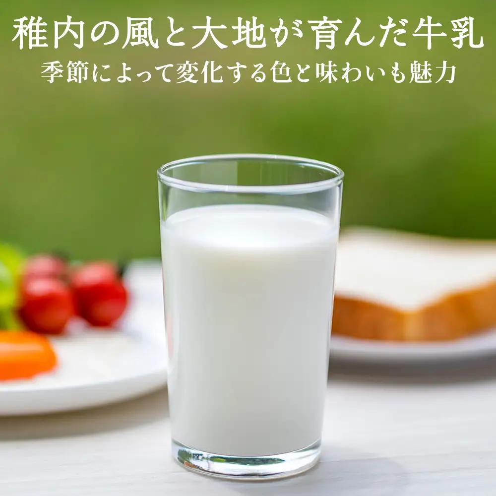 【定期便3ヶ月】稚内牛乳 200ml×8本