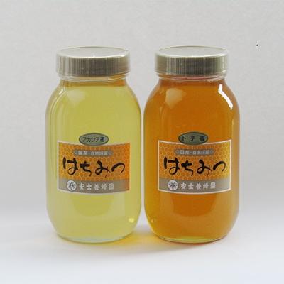 ふるさと納税 横手市 国産自家採集はちみつ2種詰め合わせ(アカシア・トチ　合計6本　7.2kg)