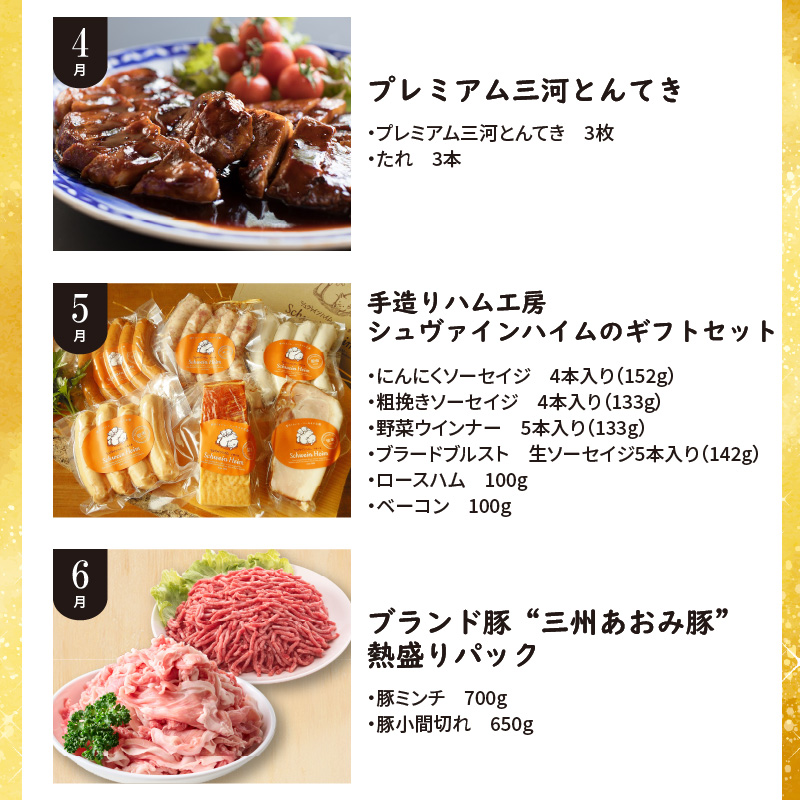 【全12回】厳選！お肉づくめの定期便　H028-081