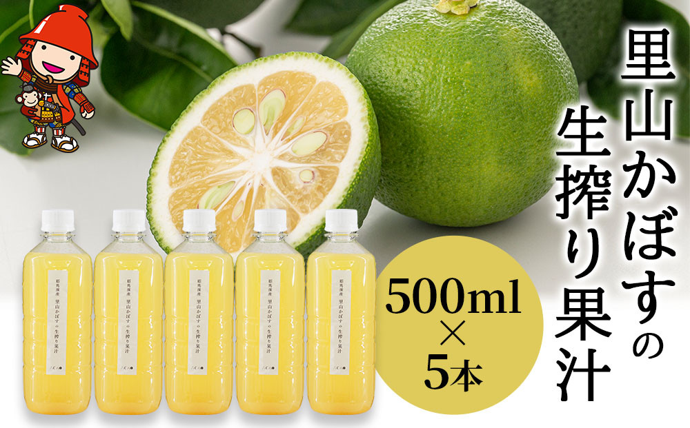 
【数量限定】里山かぼすの生搾り果汁 500ml×5本 カボス 柑橘 果汁100％ お酢 かぼす果汁 調味料 果実酢 大分県産 九州産 中津市
