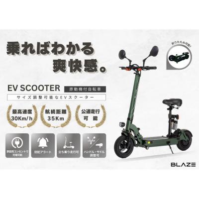 ふるさと納税 名古屋市 【原付一種】折りたたみ可能な電動キックボード!EV SCOOTER  カーキ