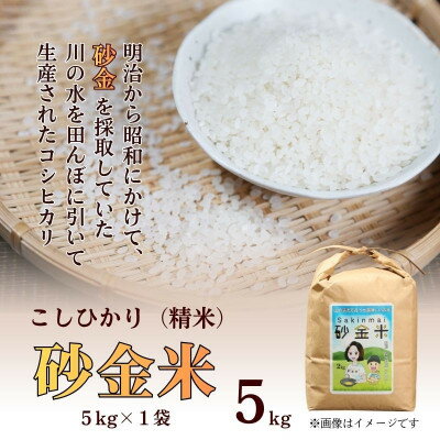 【ふるさと納税】R7年産 秘境の地の砂金米 岩船産コシヒカリ 精米5kg(5kg×1袋)【1748087】