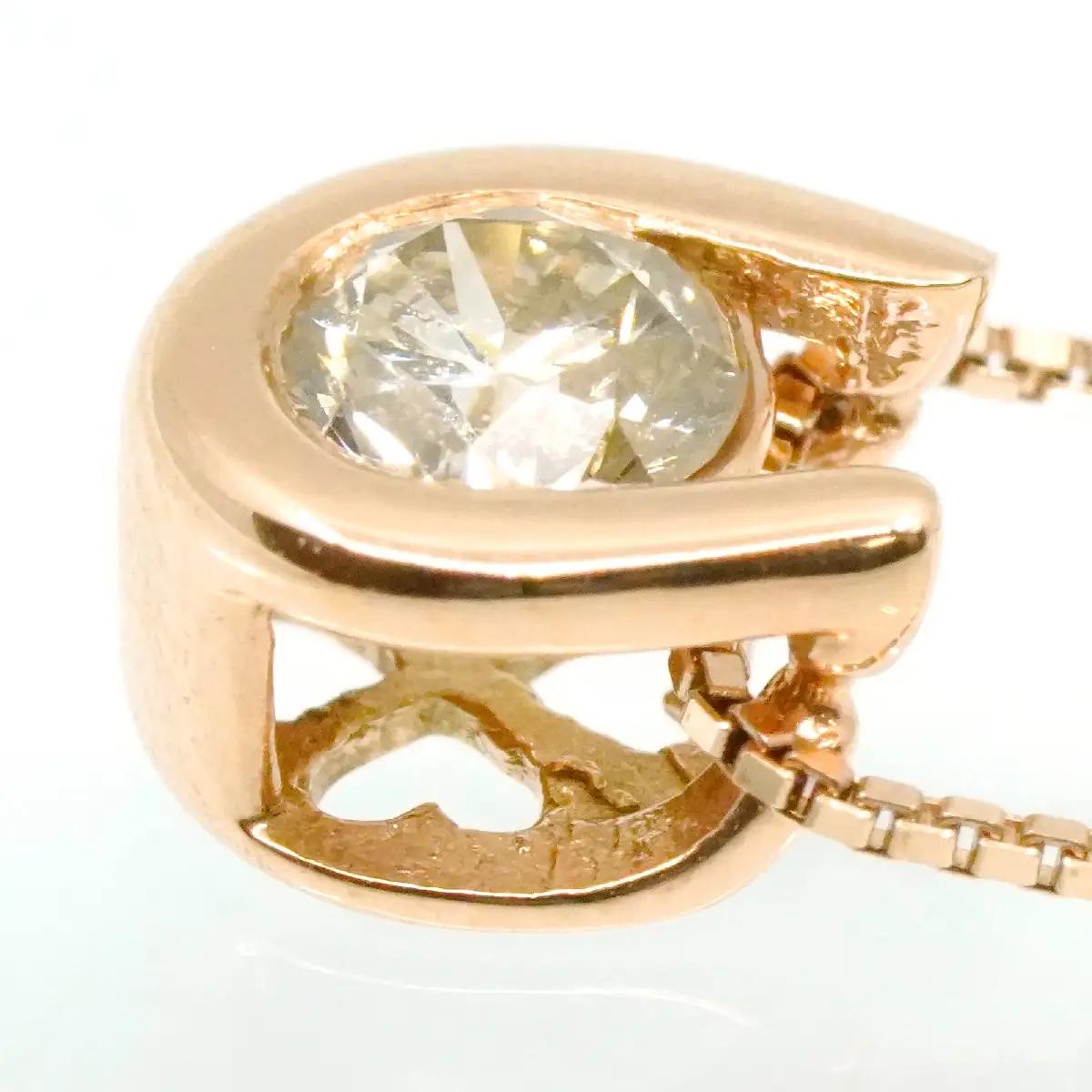 0.18ct 10金 ネックレス ピンクゴールド 管理番号 RTJ-016 246-002-PG