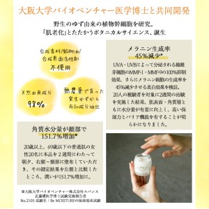 洗顔の後はこれ1つでケア。箕面の実生ゆず使用Beモイスチャーオールインワンクリーム (55g) ふるさと納税 箕面市 特産品 化粧品 オールインワンクリーム オールインワン 美肌 うるおい 無農薬 鉱