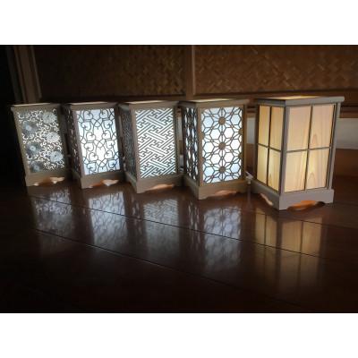 ふるさと納税 紫波町 彫木行燈(小)・紗綾型 |  | 01