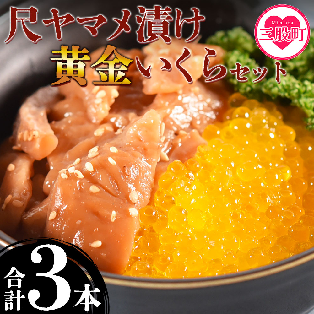 ＜幻の尺ヤマメ漬け黄金イクラセット＞(合計3本) 幻の尺ヤマメ漬け(約70g×2本),黄金イクラ(約80g×１) 国産 九州産 宮崎 いくら 魚卵 ヤマメ ヤマメ漬け 詰め合わせ 敬老の日 ギフト のし対応可能 贈答用 贈り物【A-0201-sk】【有限会社しゃくなげの森】