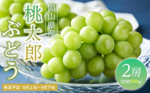 ぶどう 2026年  桃太郎ぶどう2房（合計約940g）｜フルーツ 果物 くだもの 食品 人気 特産 特産品 おすすめ 送料無料 ぶどう 2026年  桃太郎 ぶどう 2房 合計約900g ブドウ 葡萄 岡山県産 国産 フルーツ 果物 ギフト 贈り物 果物類 いろは堂