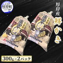 【ふるさと納税】厚岸産 鮮かき 300g×2パック (合計600g) 剥き牡蠣 カキ　【 魚貝類 生牡蠣 海鮮 海の幸 海のミルク オイスター 生食用 生食用かき かき鍋 かきフライ 食材 食べ物 】