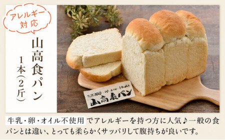 [031-a001] 天然酵母パン詰め合わせセット(6種6個) 山高食パン(牛乳・卵・オイル不使用、アレルギー対応) 玄米食パン くるみパン ベーグル(くるみ いちじく クランベリー各1個)