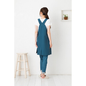 【ネイビー】サロペットエプロン（撥水・撥油）