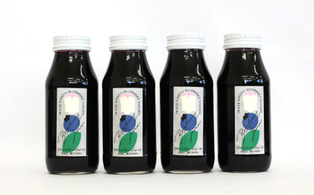 完熟ストレートブルーベリージュース & ミックスジュース 2種類 ８本 セット 180ml × 各4本 【岩手林業】フルーツジュース 果物 くだもの ブルーベリー りんご 林檎 リンゴ 果汁 飲料 ド
