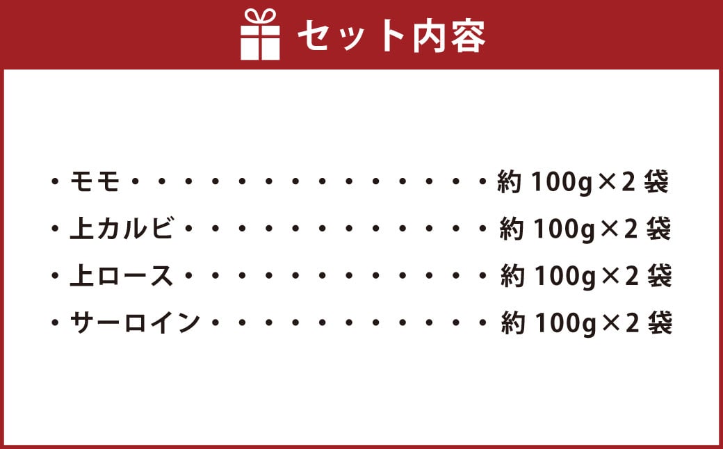 阿蘇あか牛 食べ比べセット