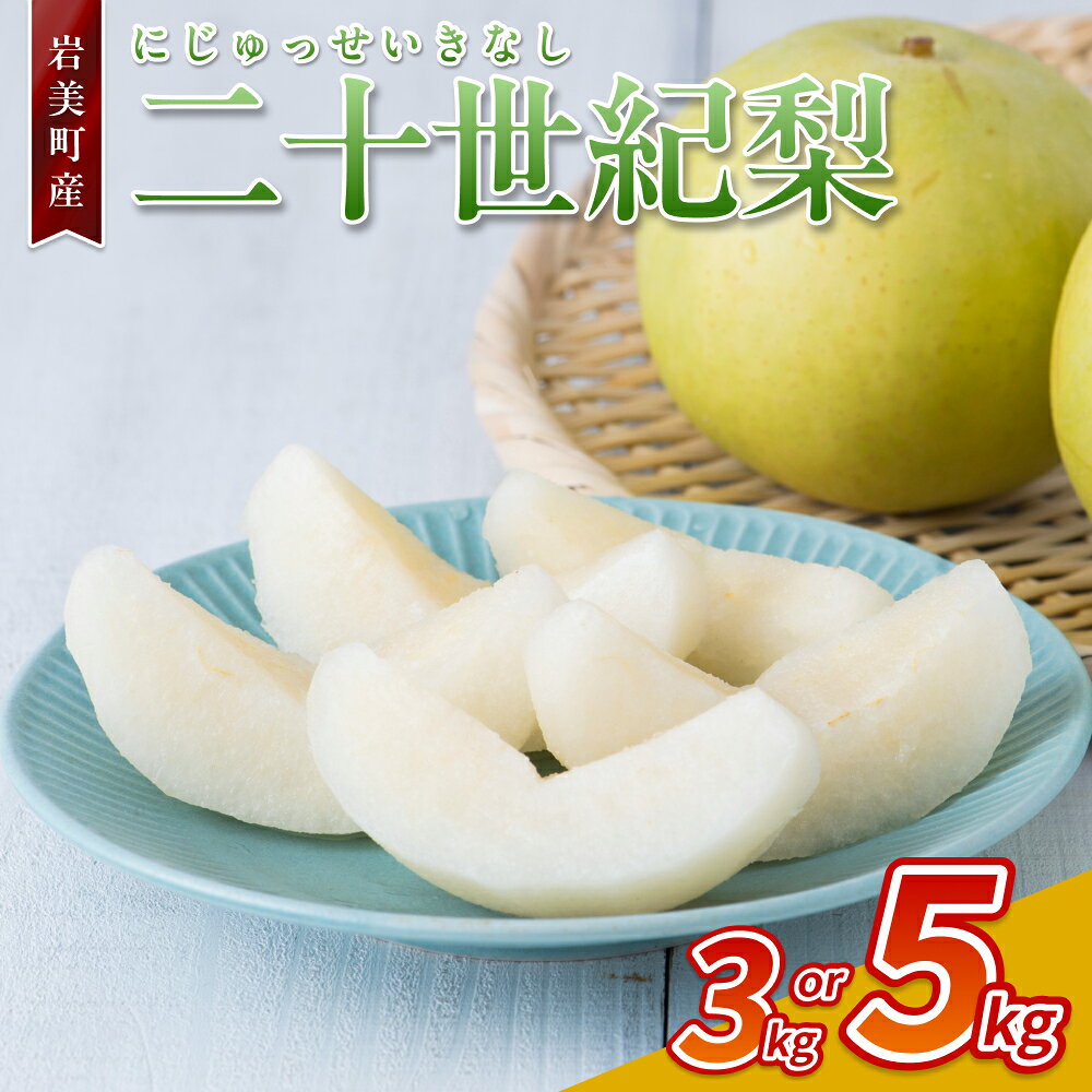 【ふるさと納税】【先行予約】二十世紀梨　3～5kg｜鳥取県 梨 なし 和梨 ナシ 二十世紀梨 果物くだもの フルーツ 2026収穫 選べる 内容量 3kg 5kg