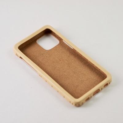 ふるさと納税 七尾市 【iPhone12promax用】本革ケース/ナチュラル/ハンドメイド