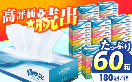 クリネックス 60箱 ボックスティッシュ ティッシュペーパー [BDBH001-1]