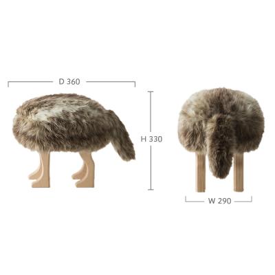 ふるさと納税 東神楽町 【匠工芸】アニマルスツール コヨーテブラウンver.2 (Sサイズ) |  | 01