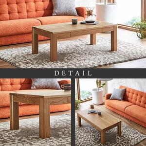 凛 センターテーブル ローテーブル リビングテーブル デスク 机（引き出し）W1000 ホワイトオーク