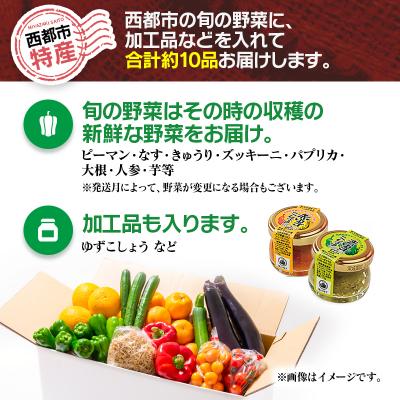 ふるさと納税 西都市 【先行受付】農家直送新鮮野菜と柚子こしょう詰め合わせセット[2607] |  | 01