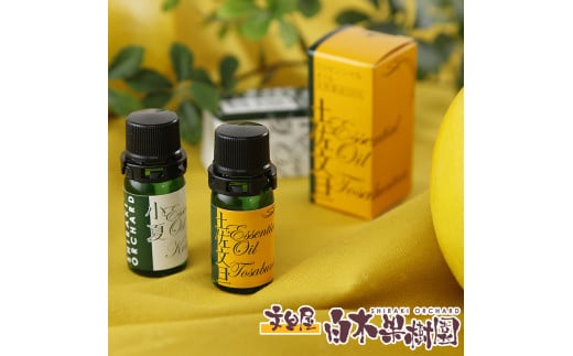 文旦・小夏エッセンシャルオイル（アロマオイル）セット（１００％天然植物精油）5ml×2本