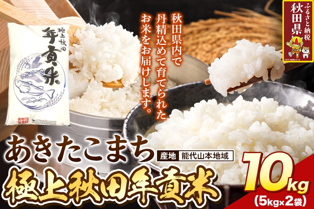 
                  米 極上秋田年貢米 あきたこまち 能代山本地域 10kg 令和7年産 秋田県産 [米 お米 こめ 白米 精米 ご飯 ごはん 米どころ 秋田県産 5kg袋 あきたこまち]
                