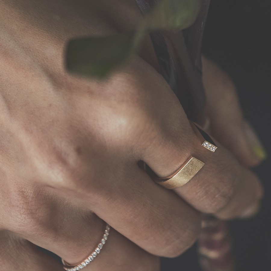 ＜nokim＞K14 ダイヤモンド リング craft & I　diamond ring KNR-29YG